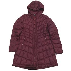 Reebok Jacket Women Puffer Full Zip Long Lightweight Coat Size M